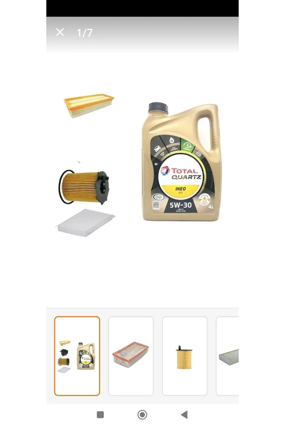 Citroen C5 1.6 Hdi Kw80 Yağ Bakım Seti 2004-2008+ Ecs 5w-30 Pdf 2