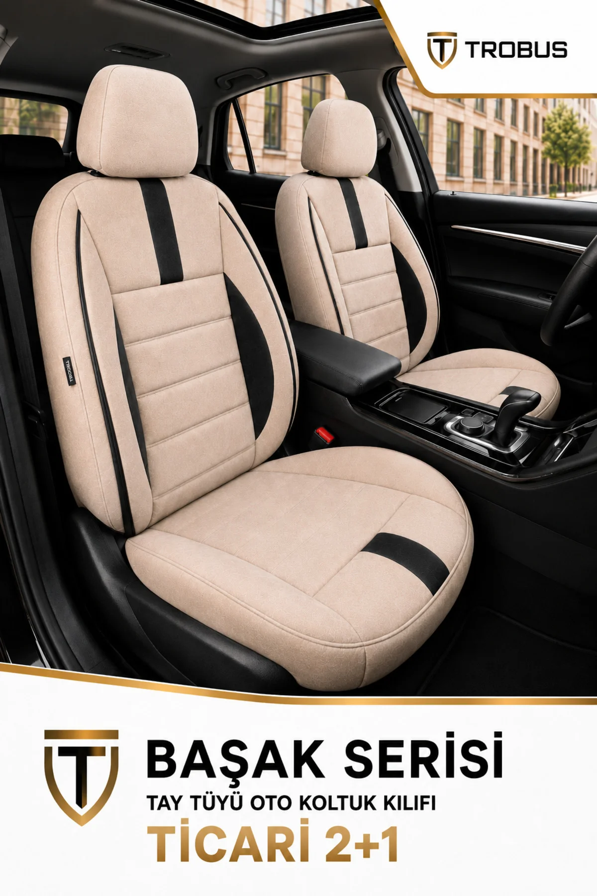 Citroen C5 2001 2002 2003 2004 2005 2006 2007 2008 Bej Başak Serisi Tay Tüyü 2+1 Ticari