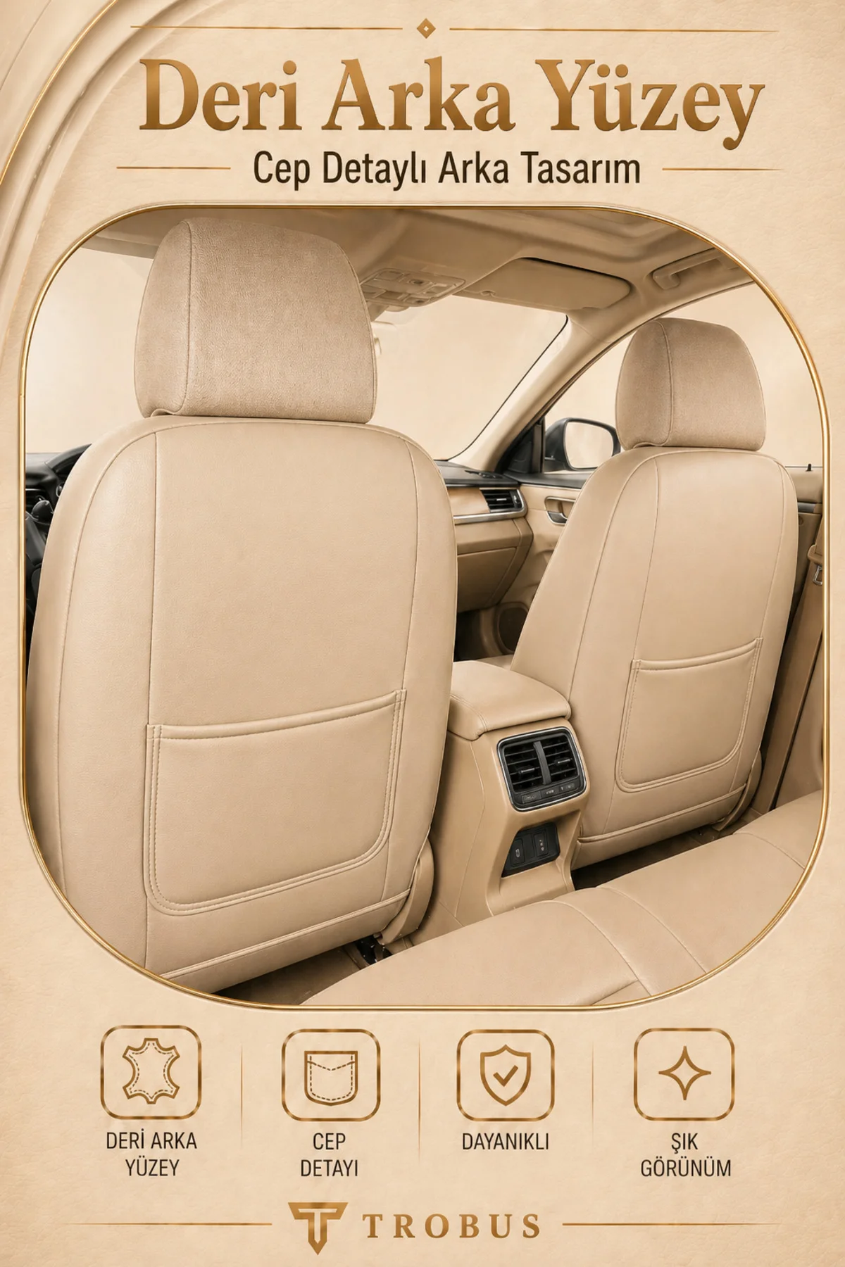 Citroen C5 2008-2017 Uyumlu Nova Serisi Tay Tüyü Bel Destekli Bej Premium Koltuk Kılıfı Fiyatı, Yorumları ve Özellikleri
