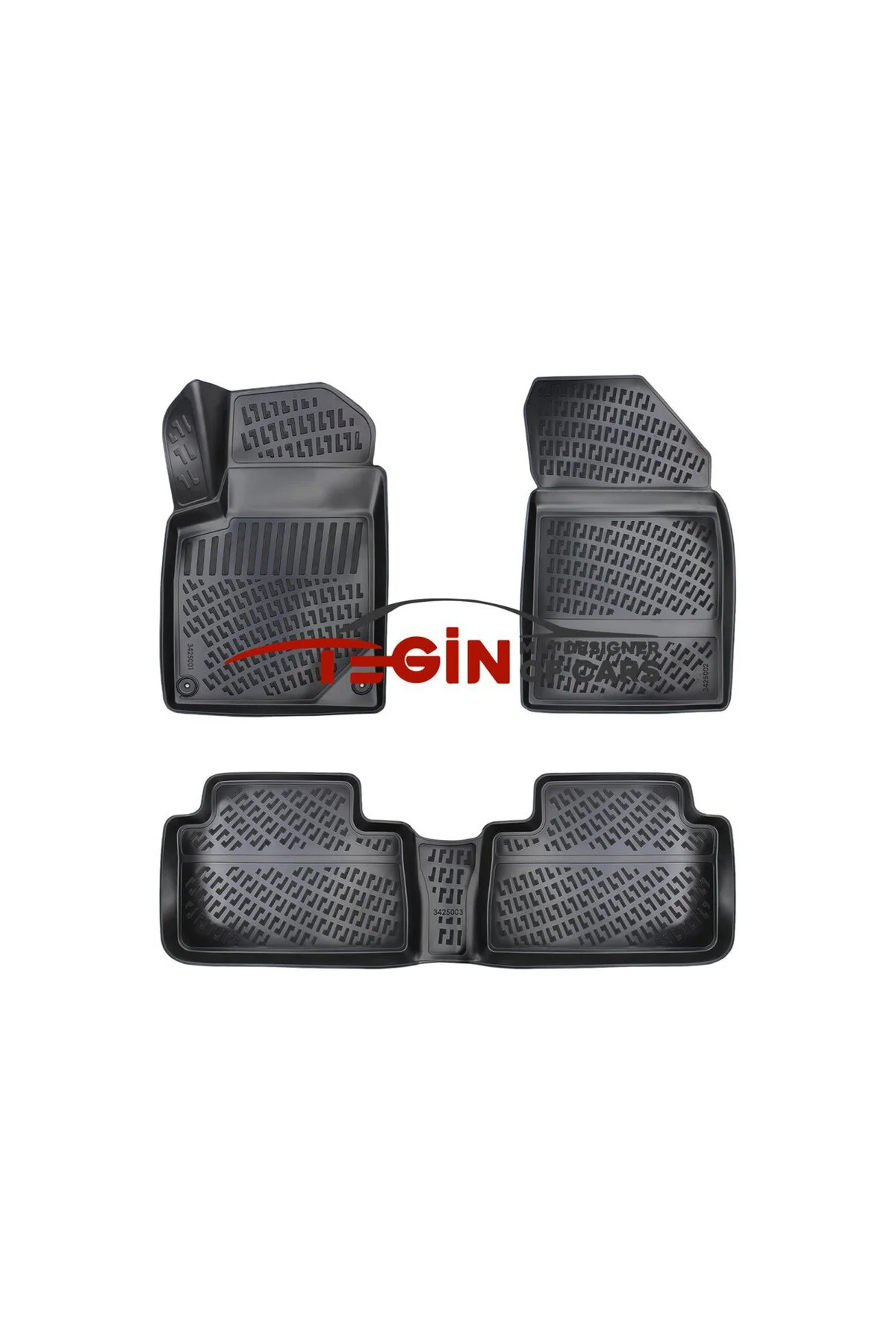 Citroen C5 2008-2017 1.4/1.6 Turbo Siyah 3D Havuzlu Paspas
