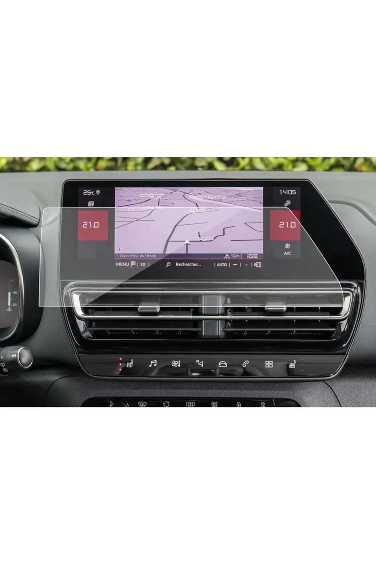 Citroen C5 Aircross 10'' Navigasyon Ekran Koruyucu Nano Makyajlı Kasa Nano Film