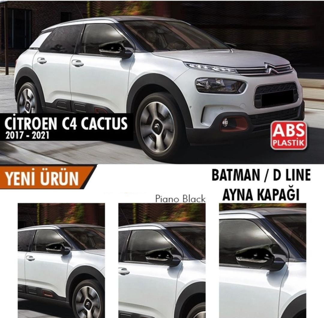 Citroen Cactus Uyumlu (2017-2021) Batman Ayna Kapağı Arası (Parla