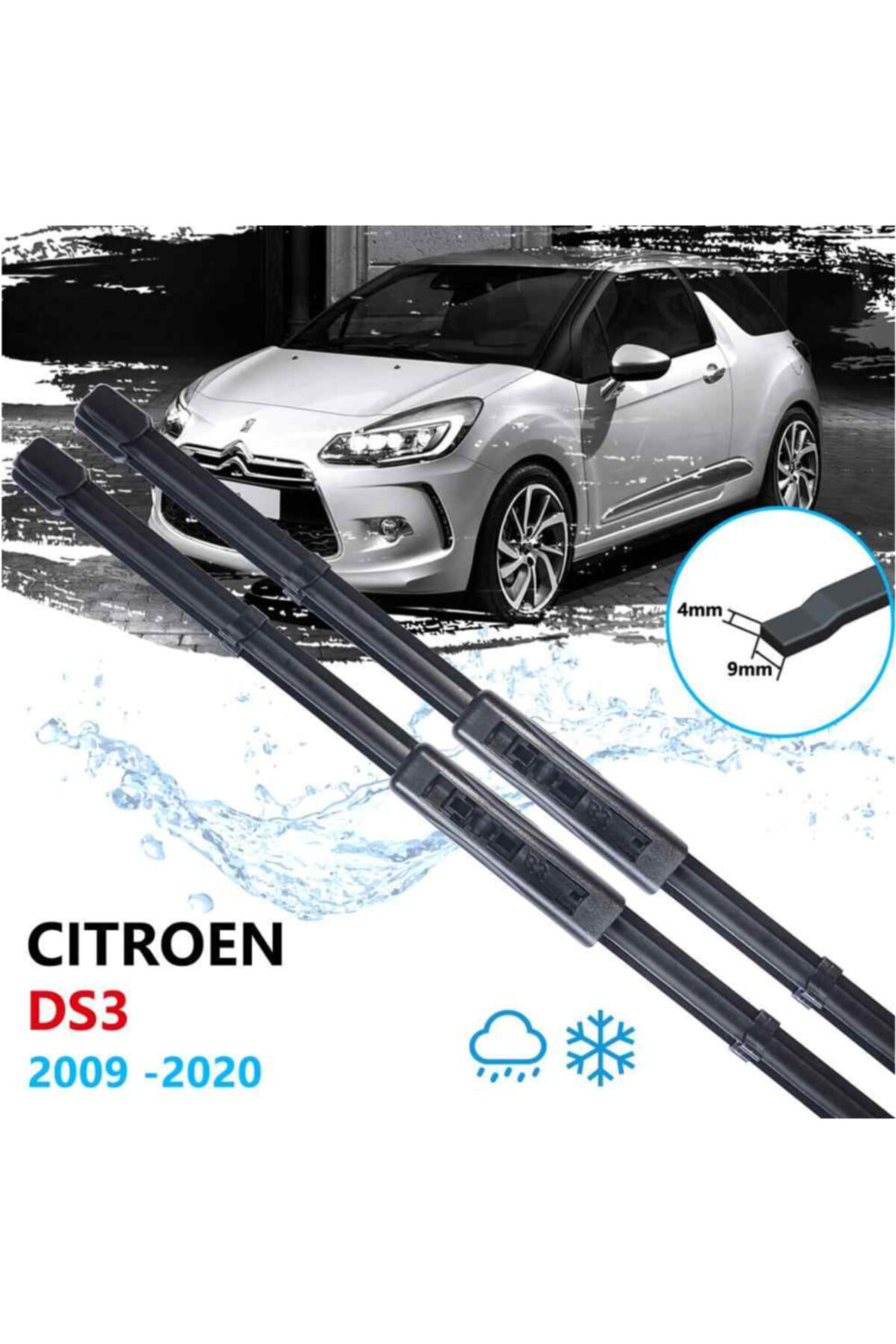 Fesan Citroen Ds3 Ön Cam Muz Silecek Takımı 2010--2020