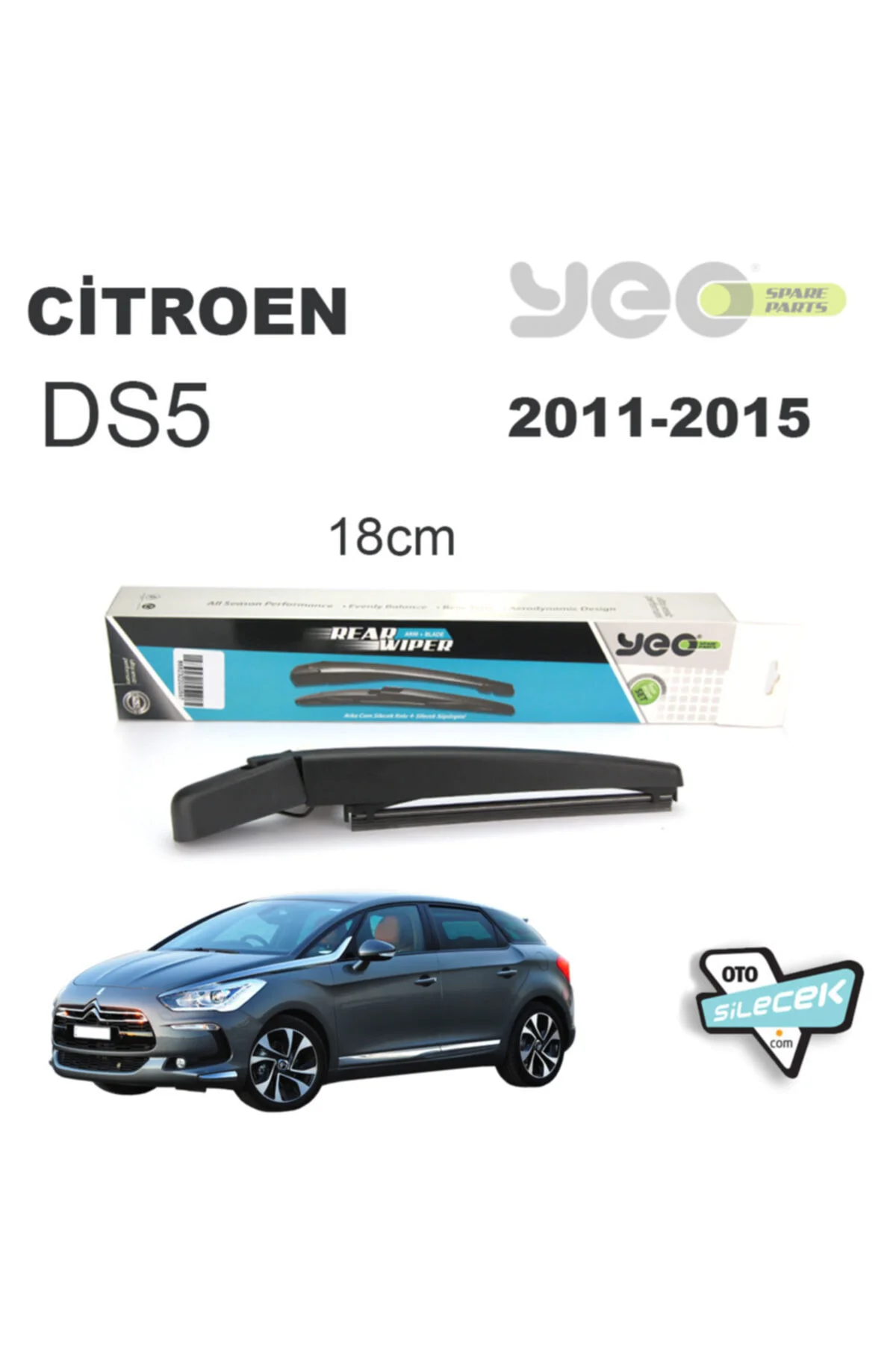Citroen Ds5 Arka Silecek Kolu Ve Süpürgesi 2011-2015
