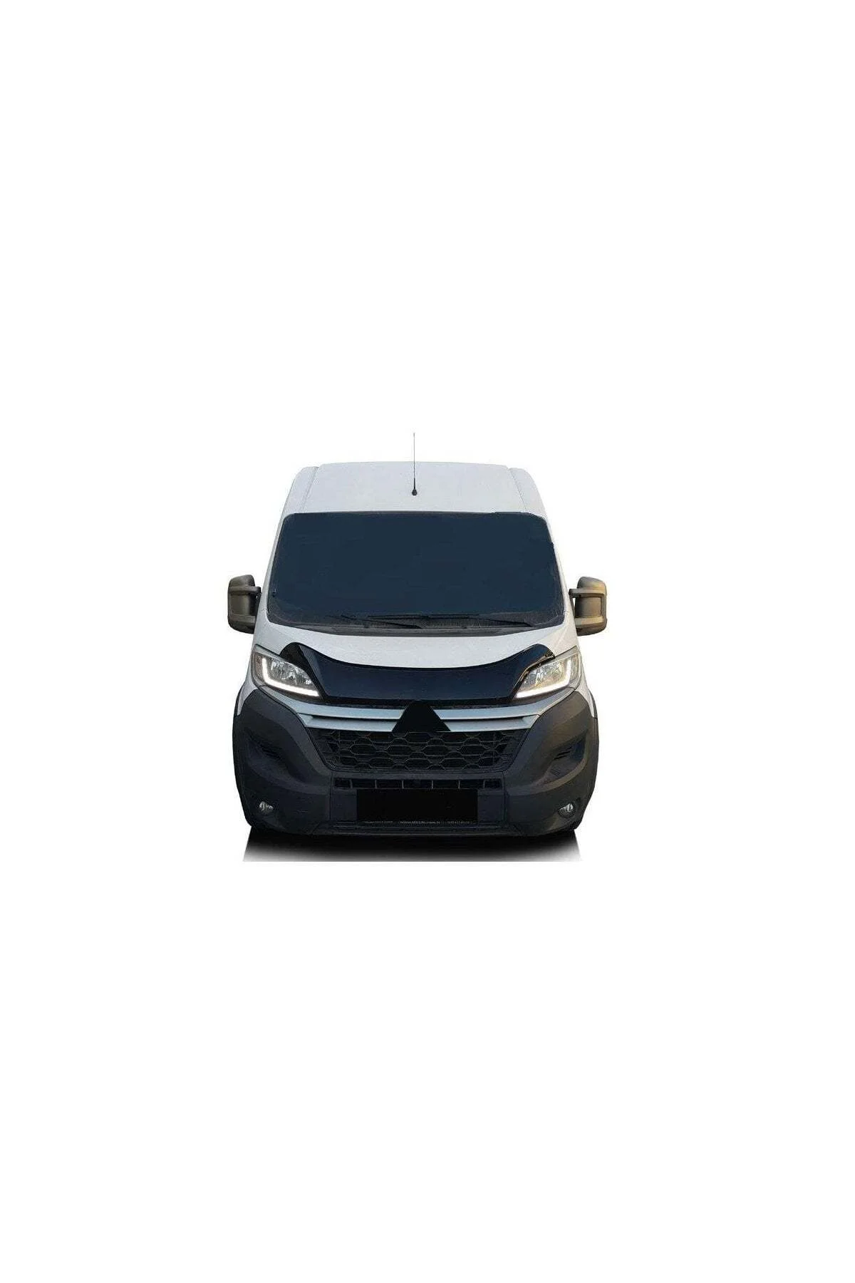 Citroen Jumper 2014 ve Sonrası Uyumlu Kaput Rüzgarlığı Ön Kaput Koruma ABS Parlak Siyah - Görsel 2