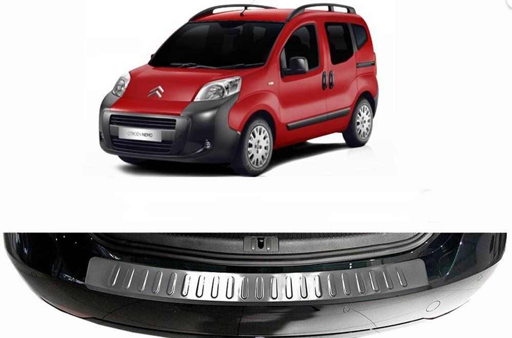 Citroen Nemo Uyumlu Arka Tampon Eşiği Krom 2008 Ve Sonrası