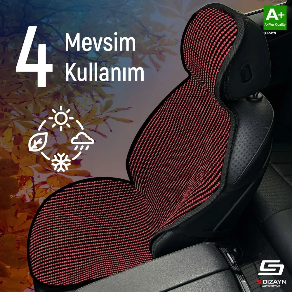 Citroen Saxo Uyumlu Koltuk Kılıfı Minder Çizgili Siyah Kırmızı 2+ Fiyatı, Yorumları ve Özellikleri