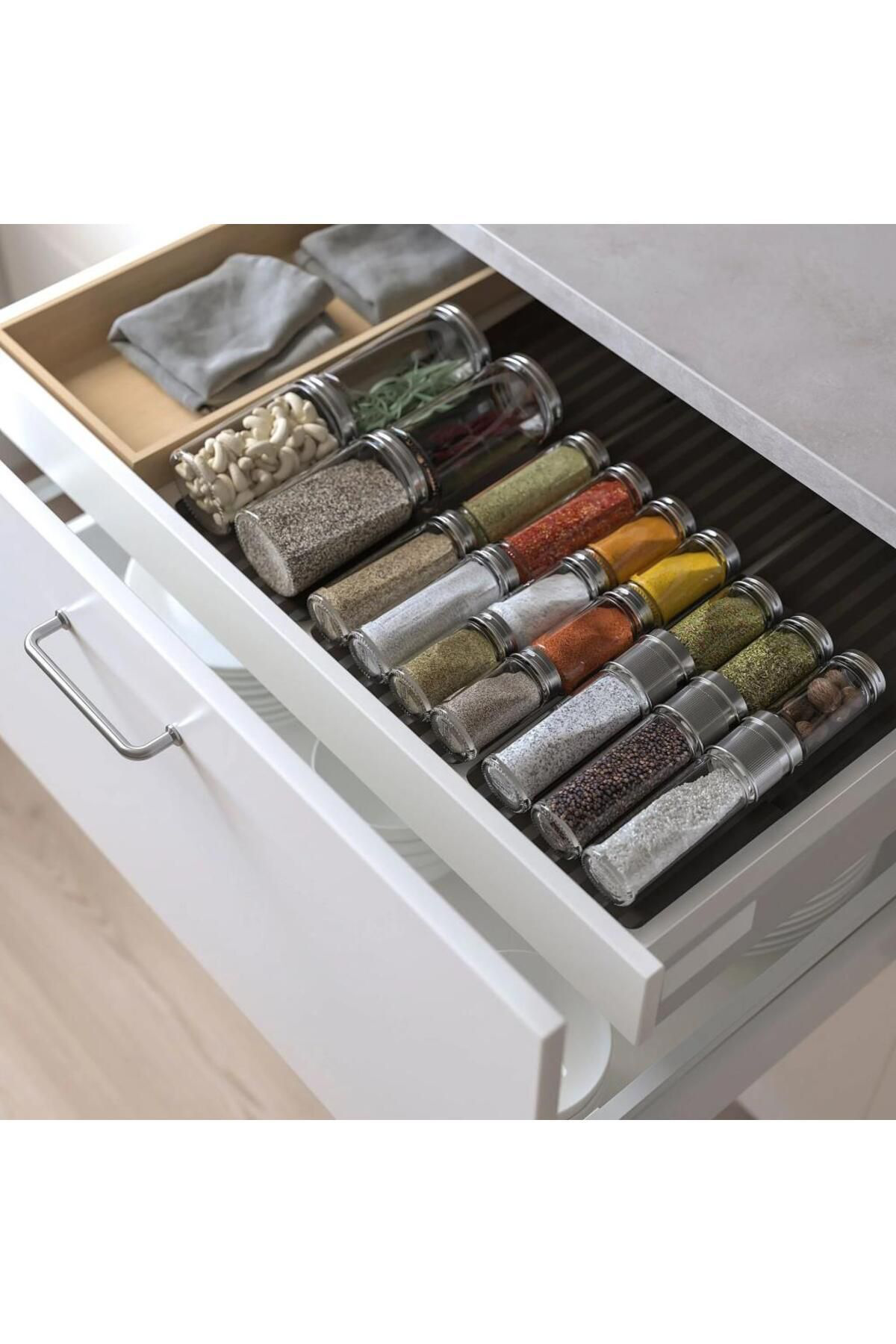 İkea Citronhaj Cam Paslanmaz Çelik 10 Cl 4 Adet Baharat Kavanozu