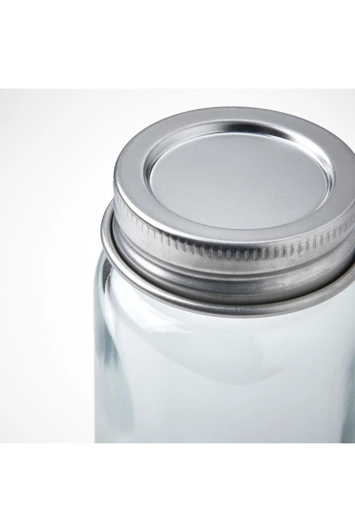 İkea Citronhaj Cam Paslanmaz Çelik 10 Cl 4 Adet Baharat Kavanozu