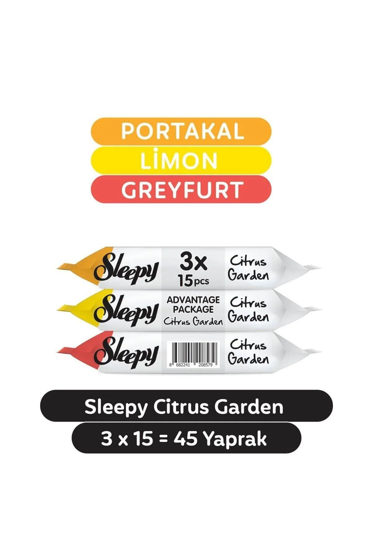 Citrus Garden Cep Mendili 3x15 (45 Yaprak) X 2 ADET Fiyatı, Yorumları ve Özellikleri