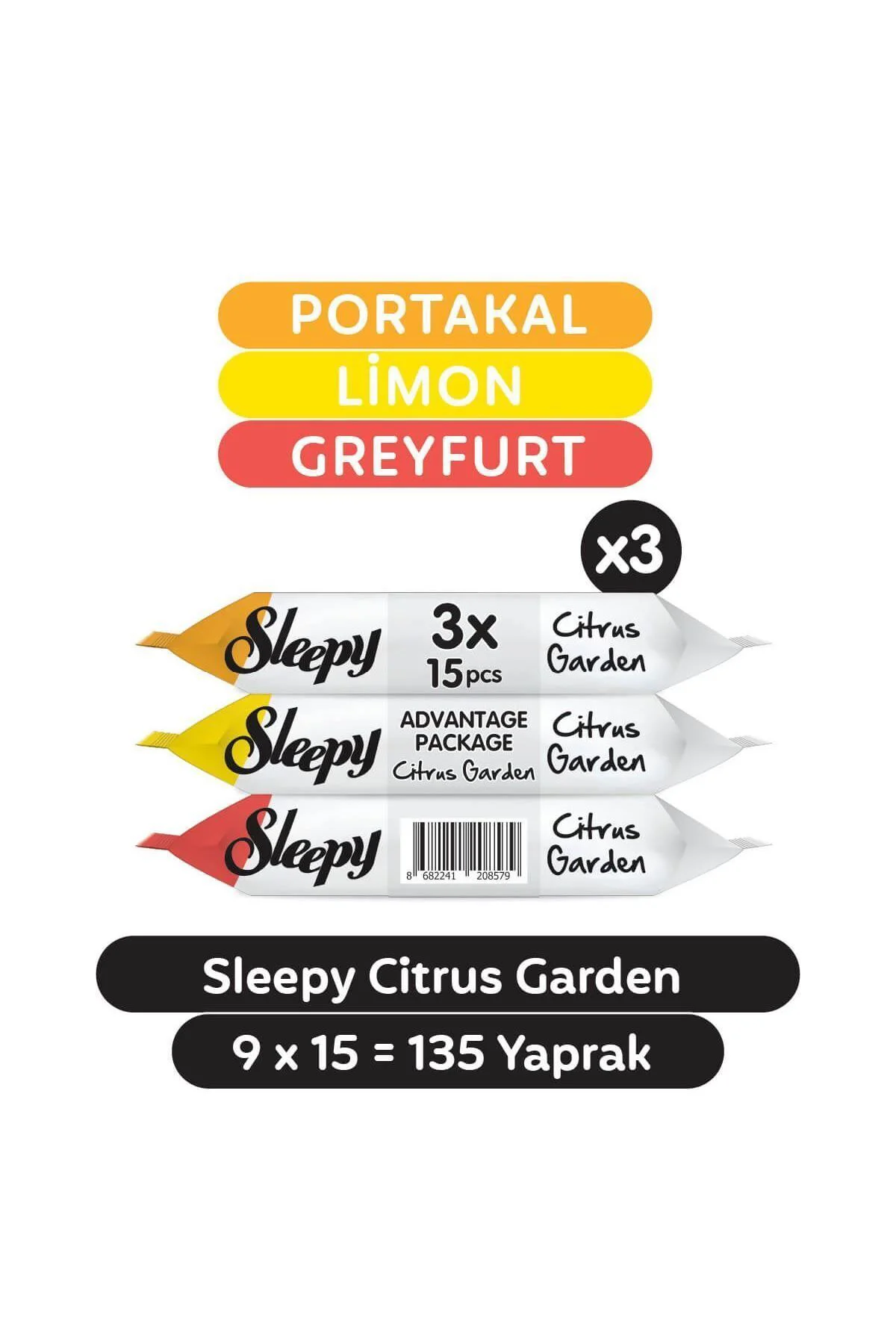 Citrus Garden Cep Mendili 9x15 (135 YAPRAK) Fiyatı, Yorumları ve Özellikleri