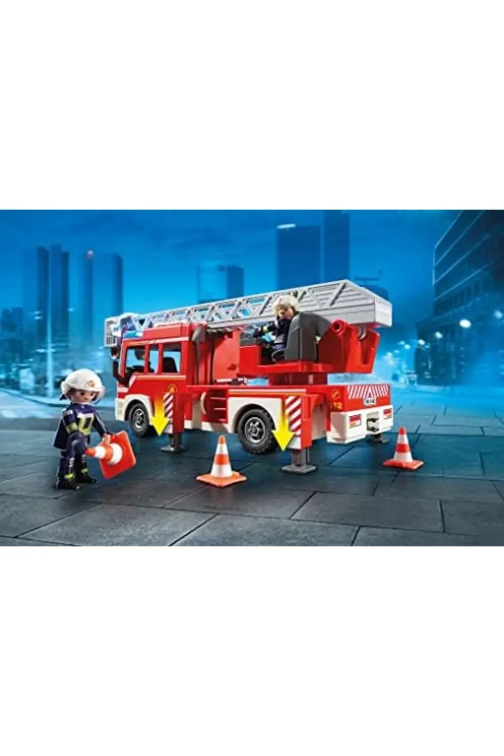 City Action 9463 ışıklı ve sesli, merdivenli itfaiye aracı, 5 yaş