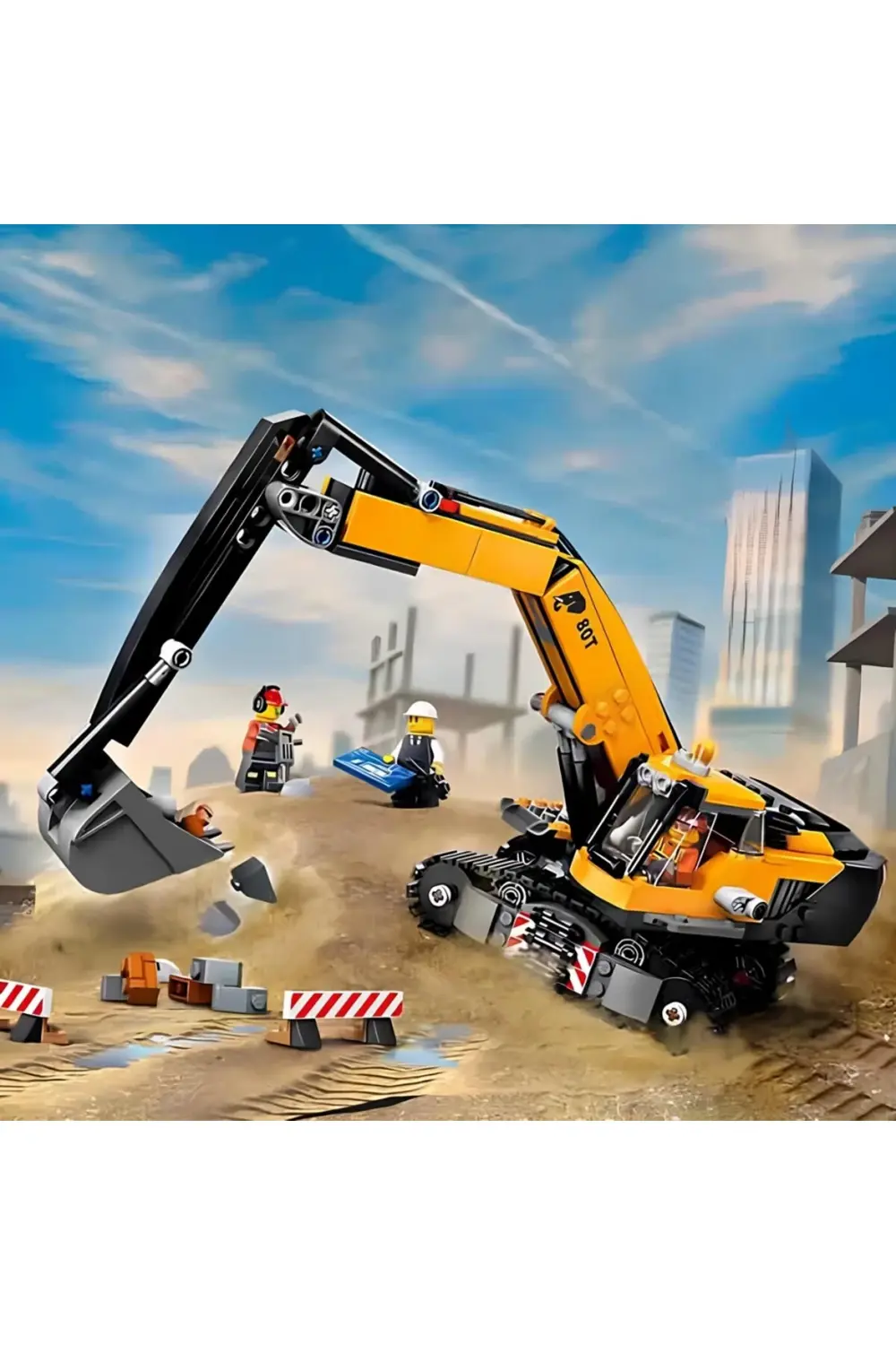 City Sarı İnşaat Ekskavatörü 60420