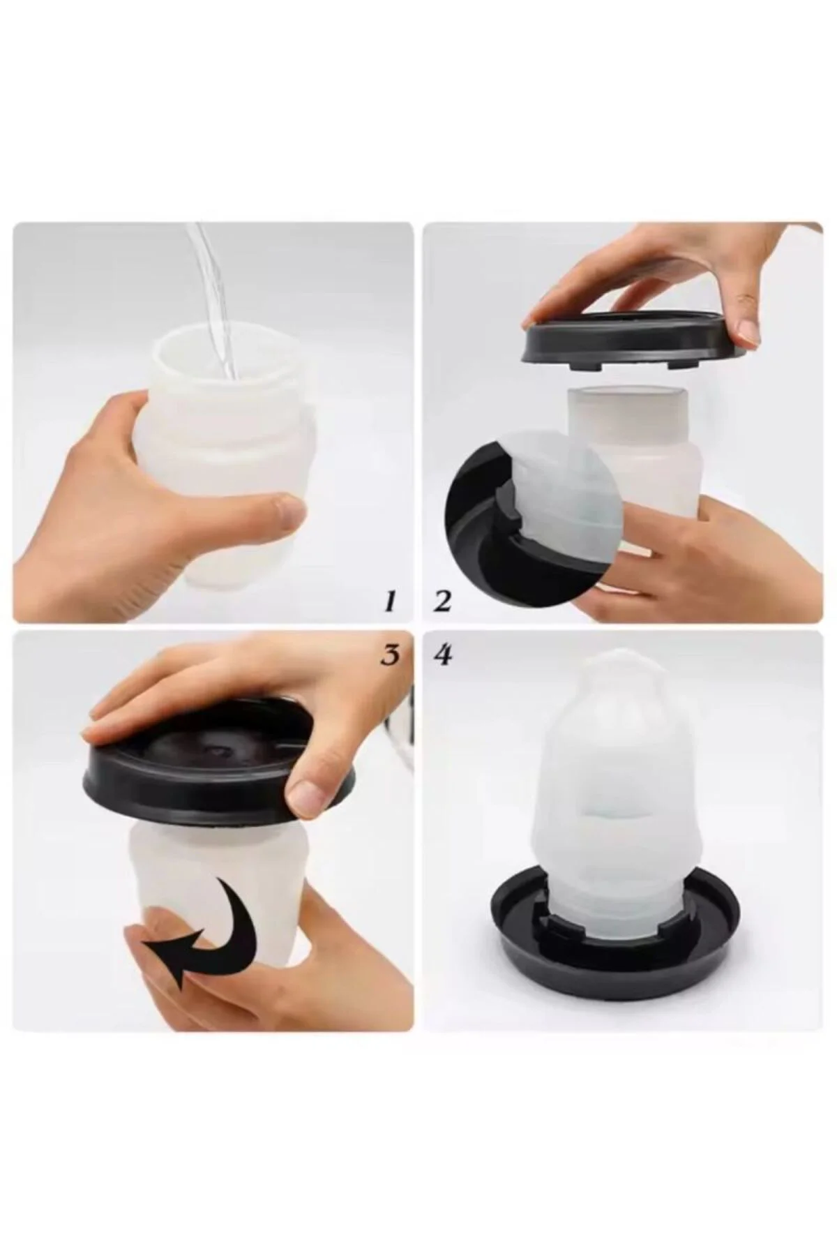 Civciv Suluk 0,75 Ml Kaliteli Plastik + Tabak Yemlik Civciv Suluk 0,75 Ml Kaliteli Plastik + Tabak Yemlik