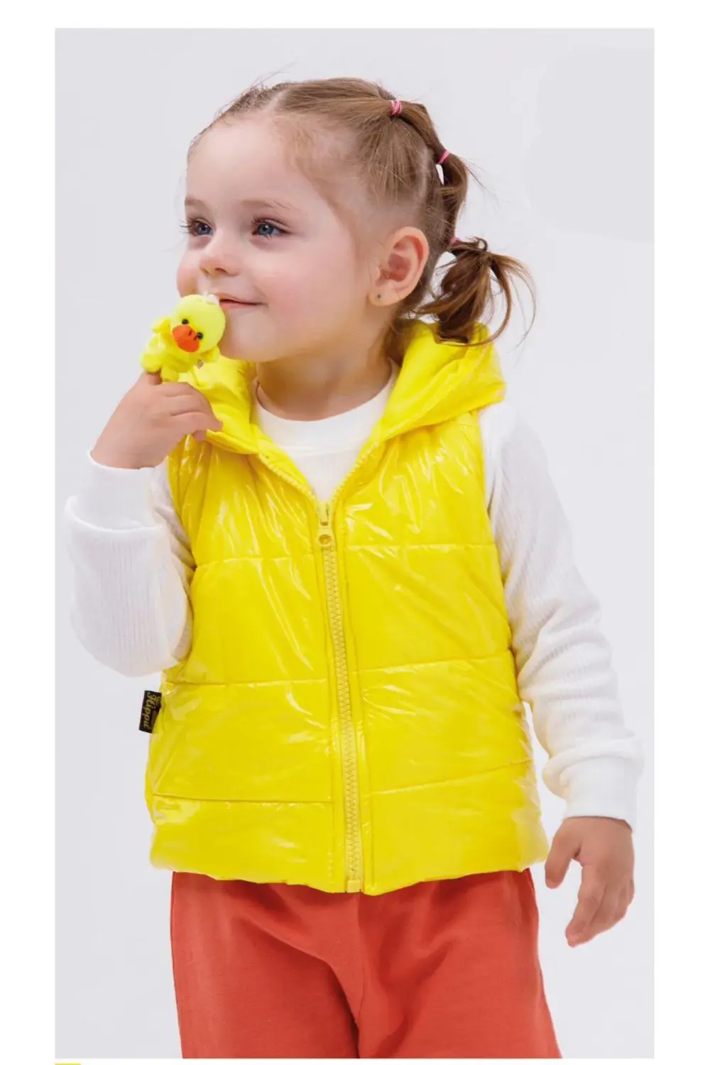 Civciv Temalı Şişme Yelekli Unisex Bebek Eşofman Takımı