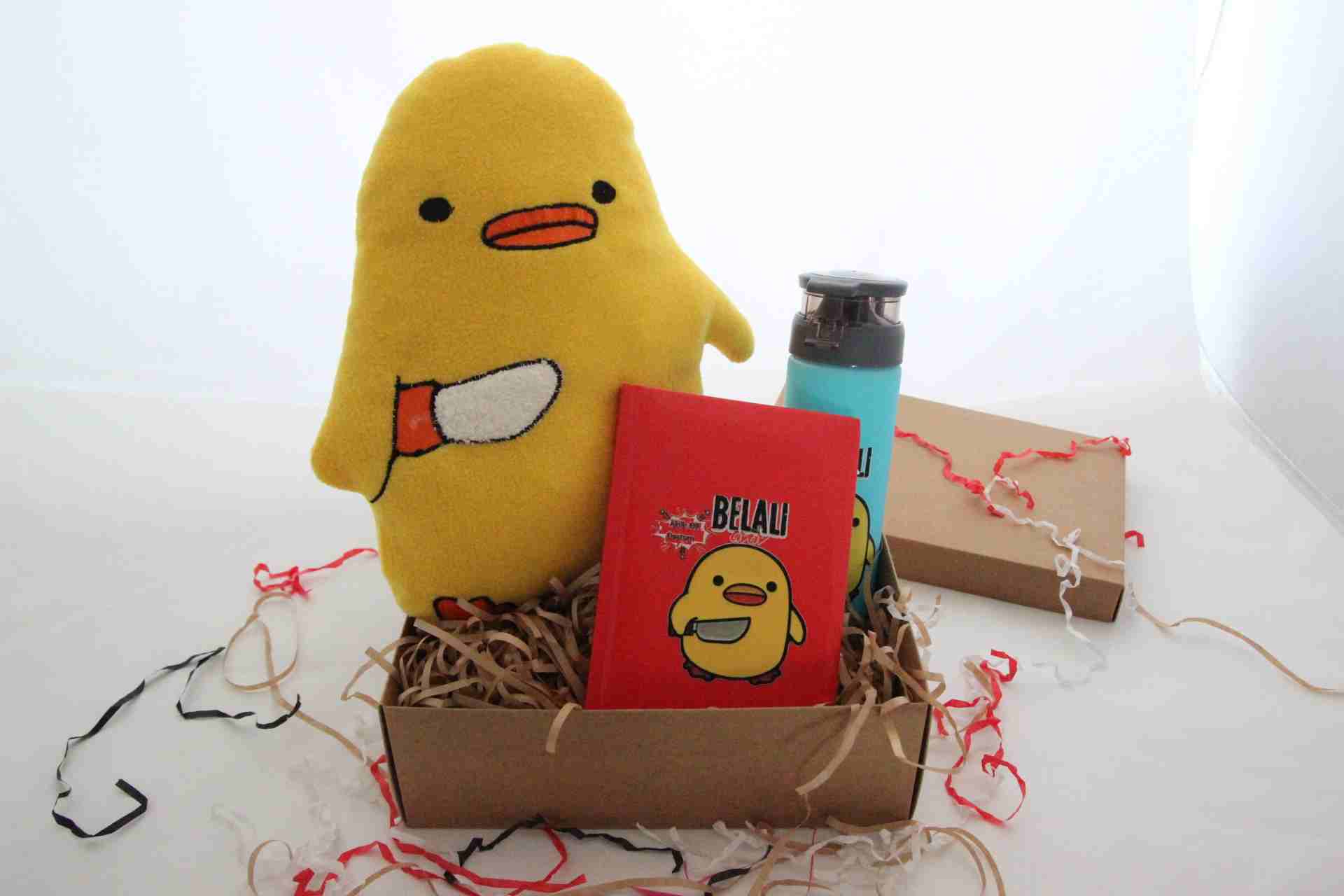 Civciv Termos, Civciv Yastık Ve Baskılı Defter Hediye Kutusu