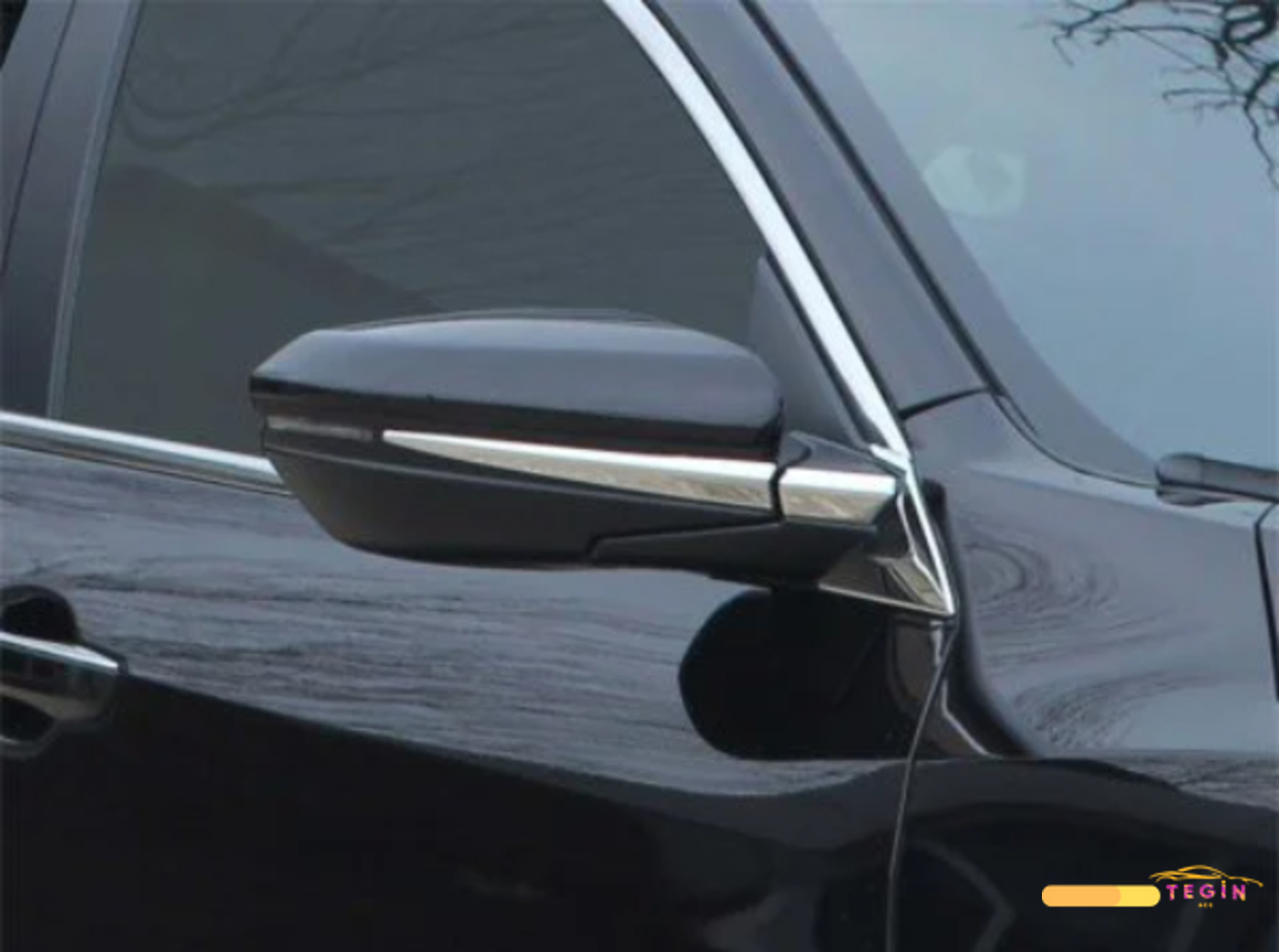 Civic SD 2016 Sonrası Premium Ayna Kapağı Alt Çıtası 2 Parça Pasl