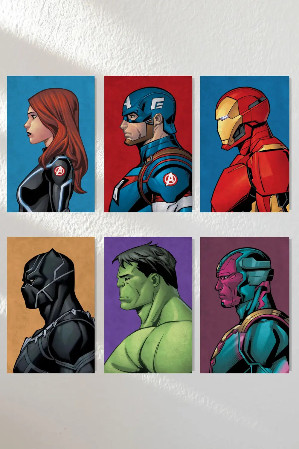"Çizgi Film Karakterleri" Ahşap Poster Altılı Set 20*30 cm