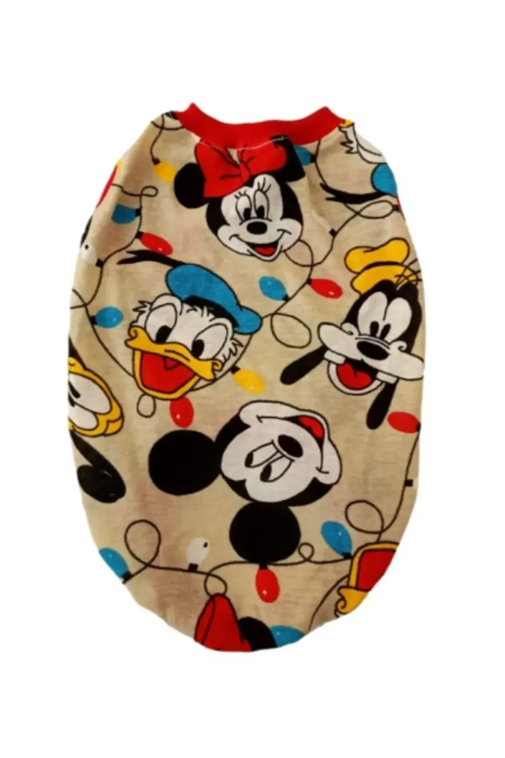 Çizgi Film Karakterli Bej Kedi Köpek Kıyafeti Elbisesi