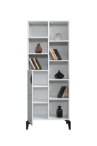 Sivas Gözde Mobilya Çizgi Kitaplik Rafli Kapakli 70X37x180cm