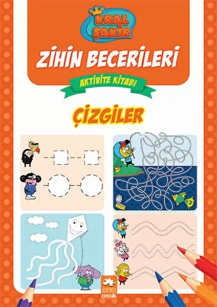 Çizgiler - Kral Şakir Zihin Becerileri Aktivite Kitabı Fiyatı, Yorumları ve Özellikleri