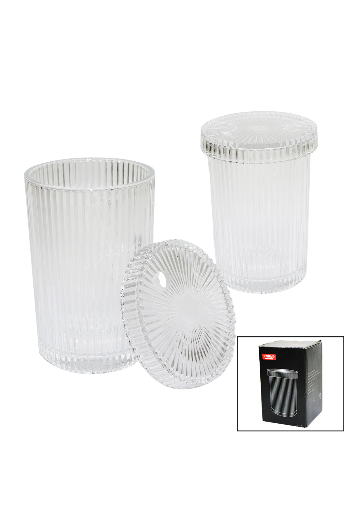 Ok Aksesuar Çizgili - Cam Bardak Kapakli - Pipetli - Origami Sitilkahve - Sun