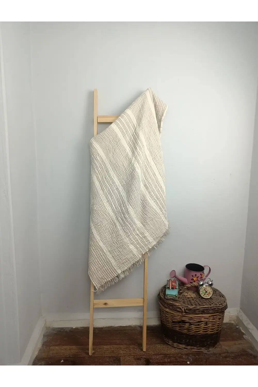 Çizgili müslin peştemal