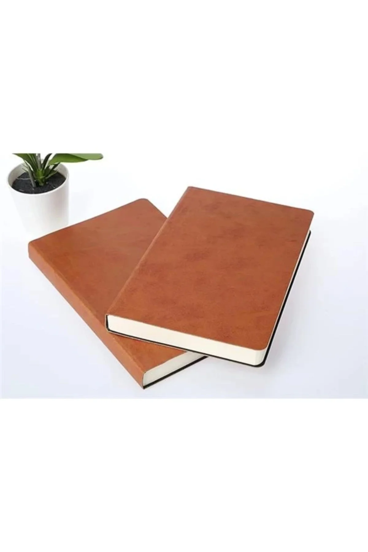 Çizgisiz Not Defteri, Taba Termo Deri Kapaklı Defter, 128 Yaprak A5 Defter, Ofis ve