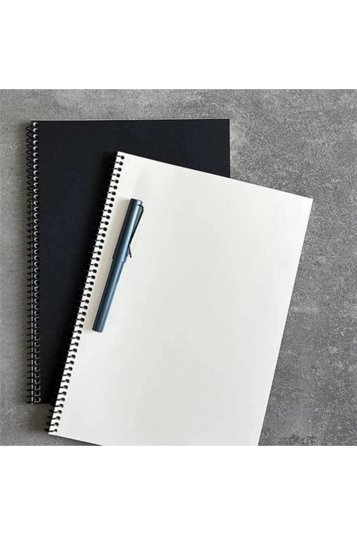 Çizgisiz Spiralli Not Defteri, A4 Boyut (21x29,7 cm), 60 Yaprak, 90gr. Ivory Kağıt