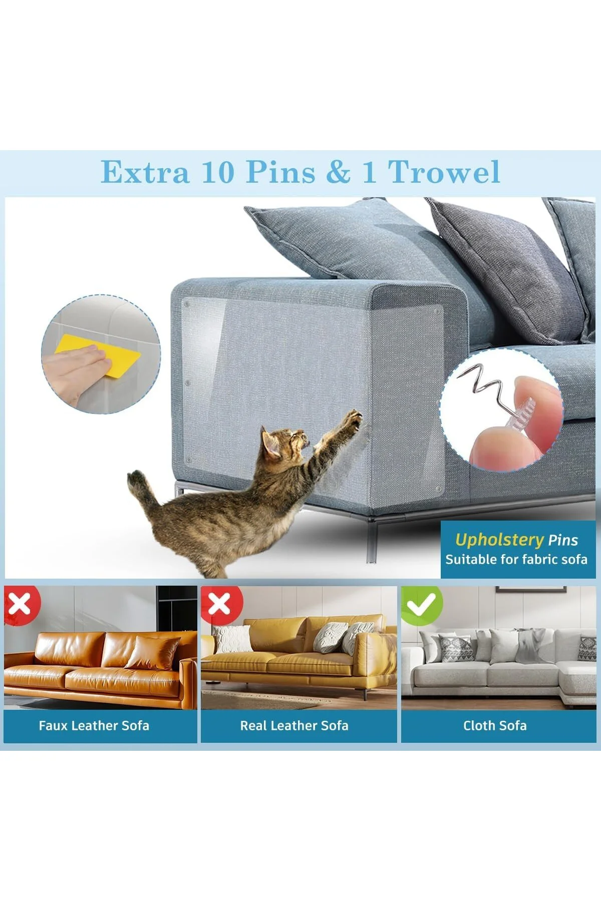 Çizilmeye karşı koruma, kedi bandı, kendinden yapışkanlı, kedi tı