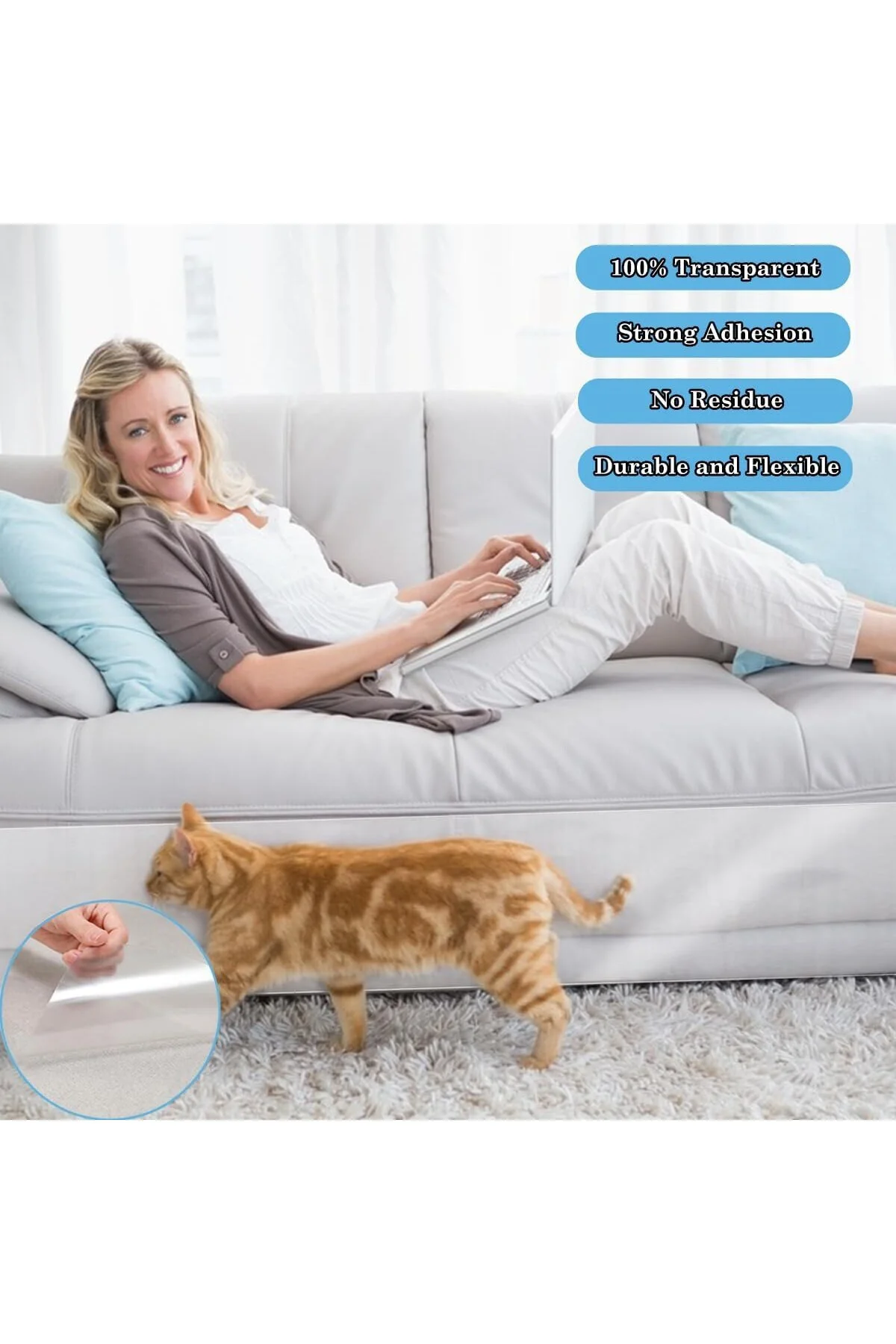 Çizilmeye karşı koruma, kedi bandı, kendinden yapışkanlı, kedi tı