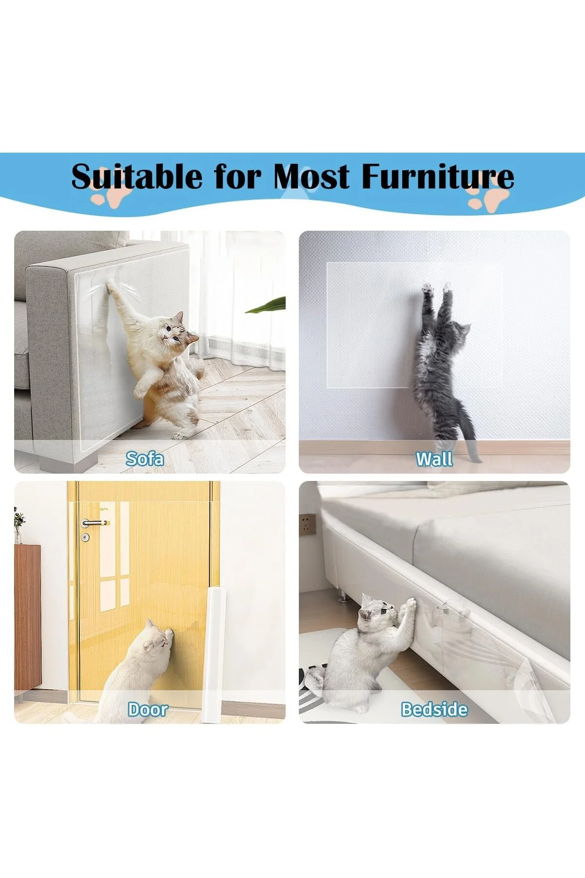 Çizilmeye karşı koruma, kedi bandı, kendinden yapışkanlı, kedi tı