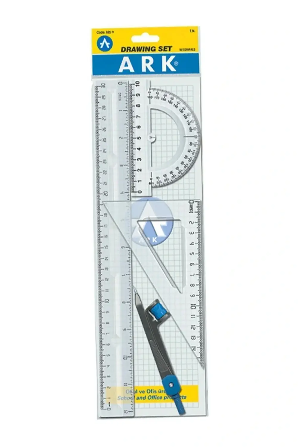 Çizim Seti 30 Cm Cetvelli 4 Parça