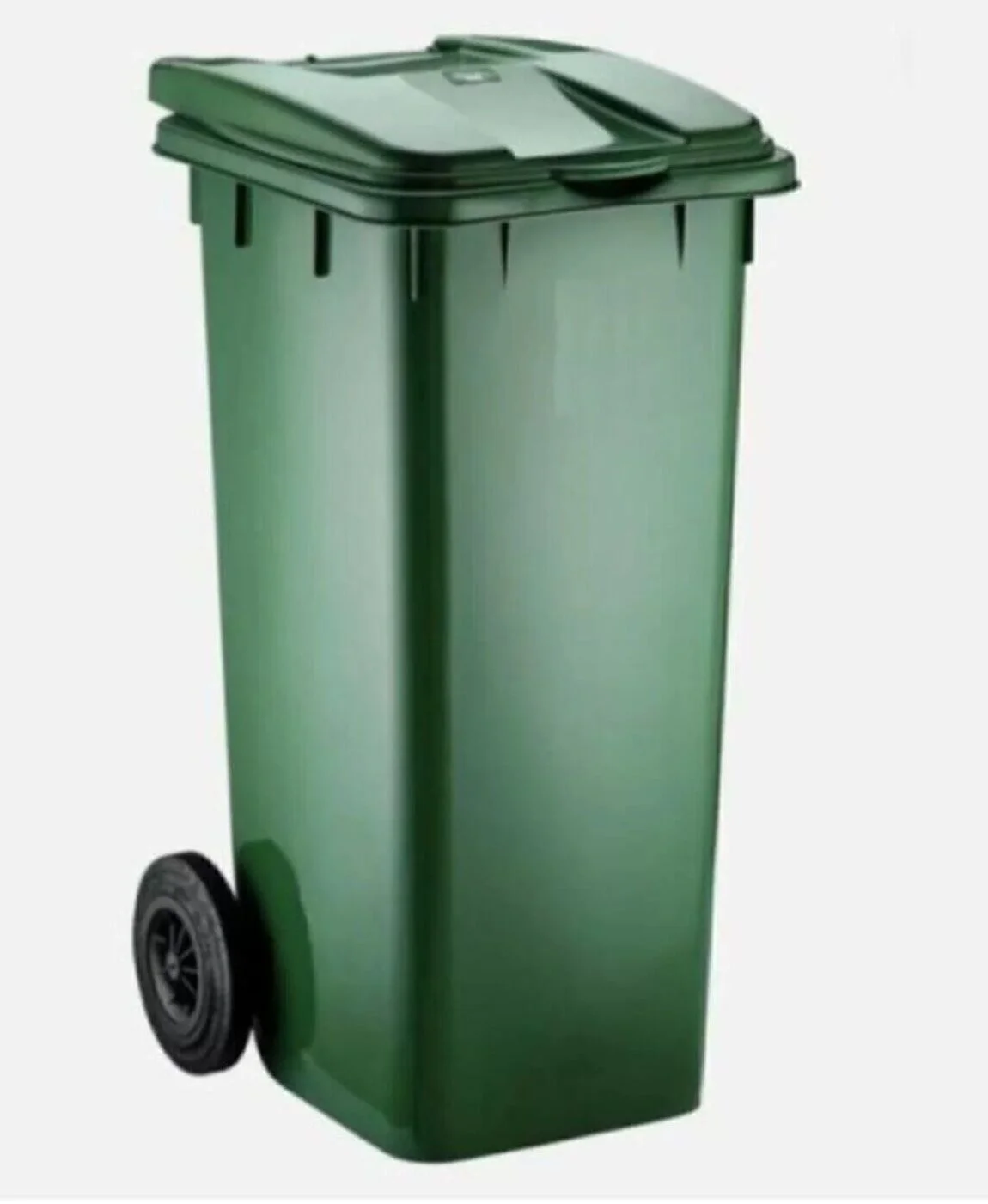 CK 3002   Tekerli Çöp Konteyneri 120lt - Yeşil
