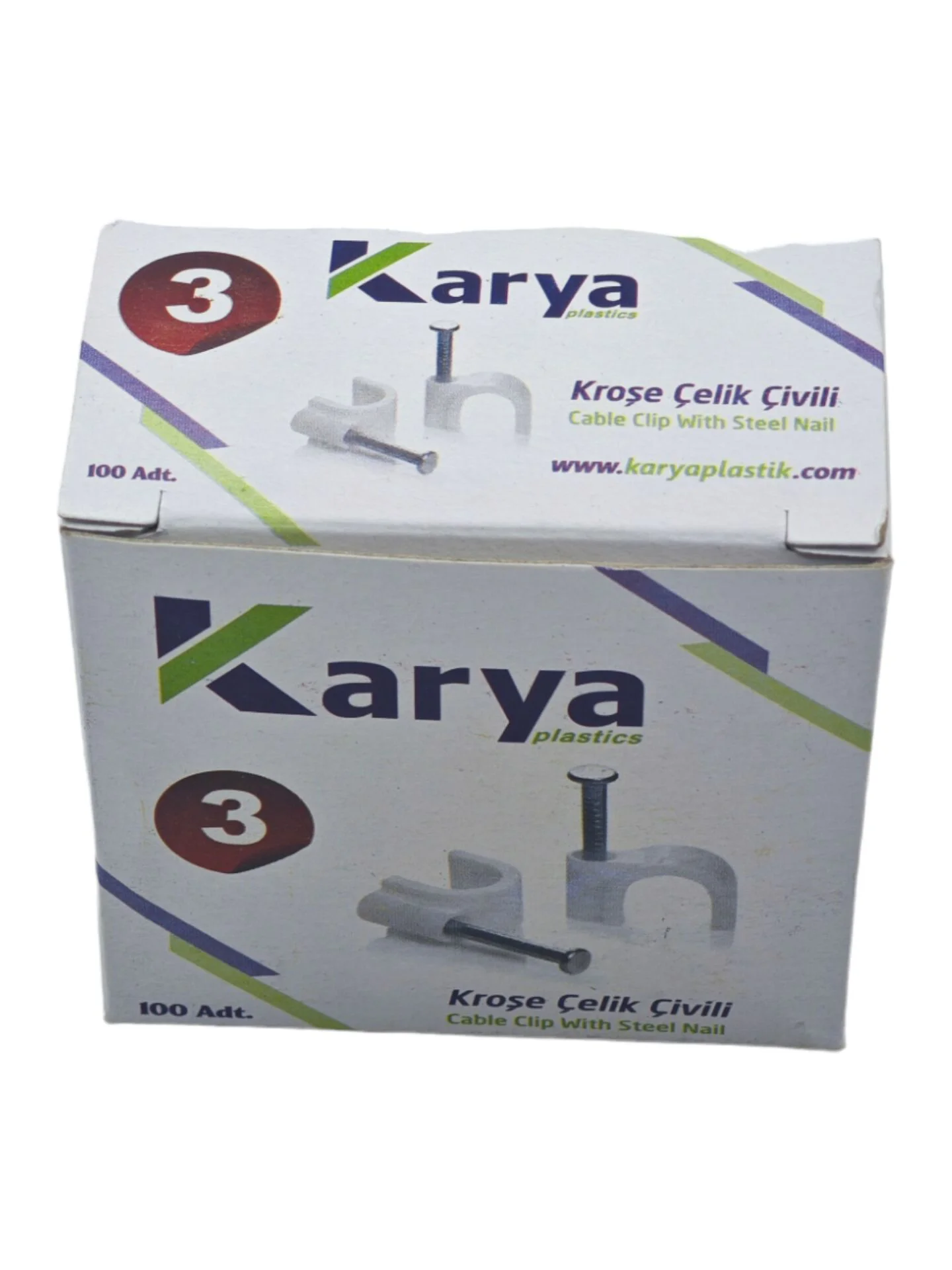 CK003   Karya Çelik Çivili Kroşe 100lü
