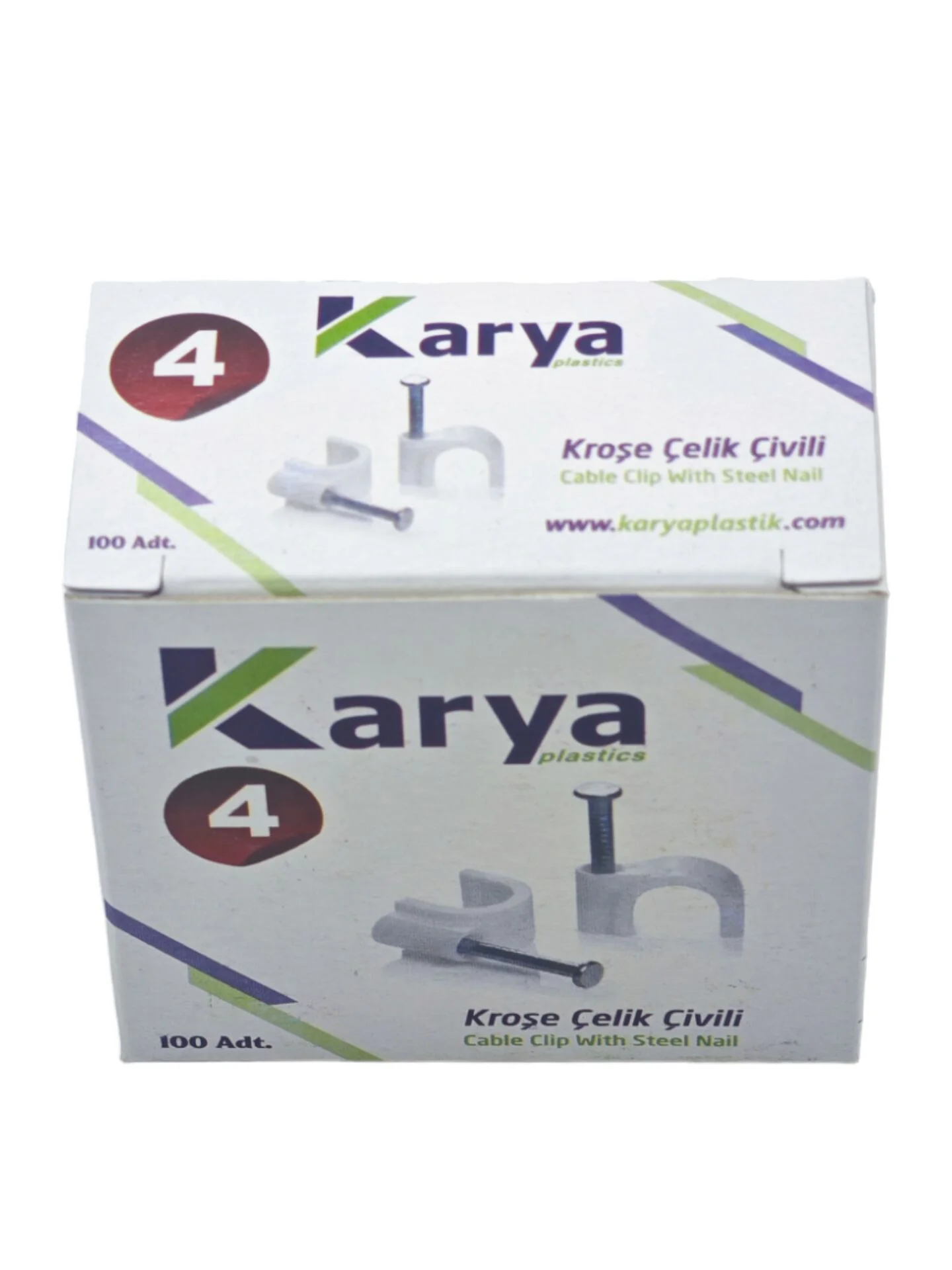 CK004   Karya Çelik Çivili Kroşe 100lü