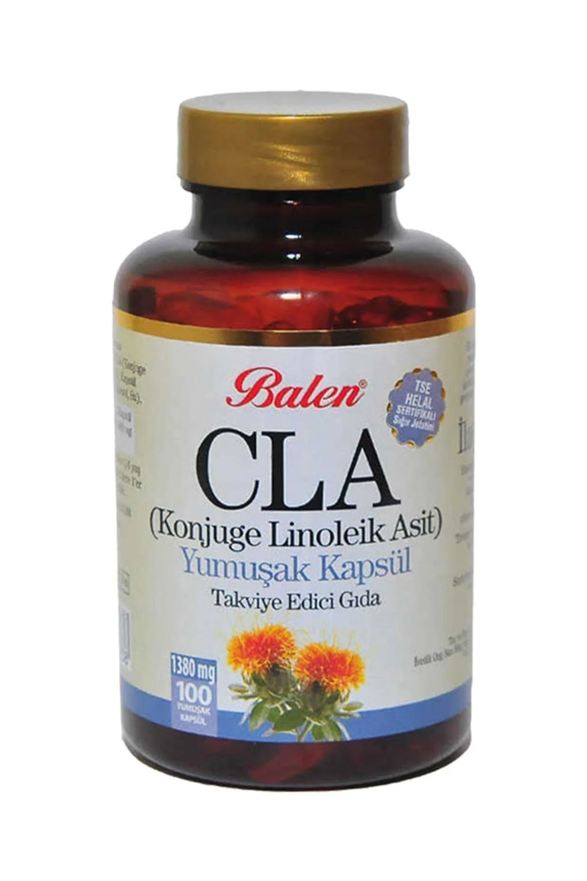 Cla Konjuge Linoleik Asit Aspir Yağı 100 Kapsül X 1380 mg