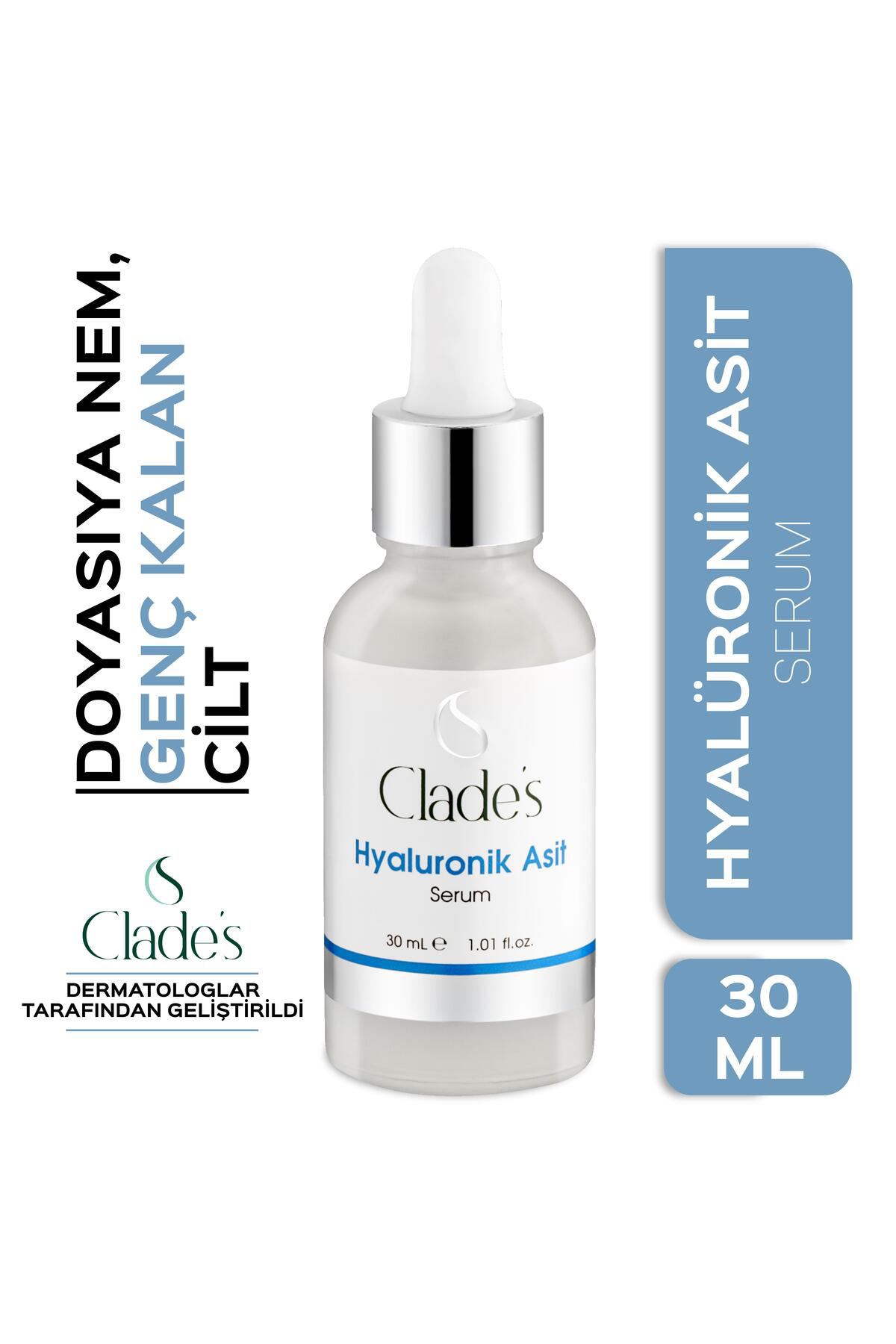 Clade's Yoğun Nemlendirici Hyaluronik Asit Serum 30 Ml - Hyaluron