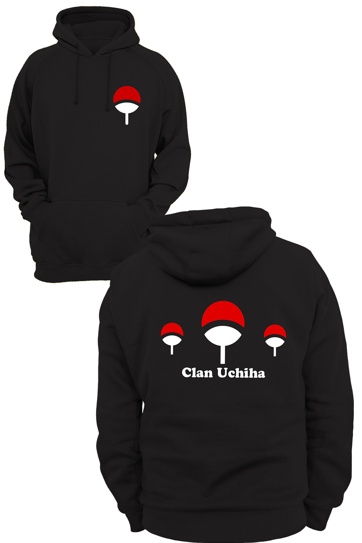 Remonz Clan Uchiha Baskılı 3 İpl. Şardonlu %100 Pamuk, İçi Polar, Çok Ka