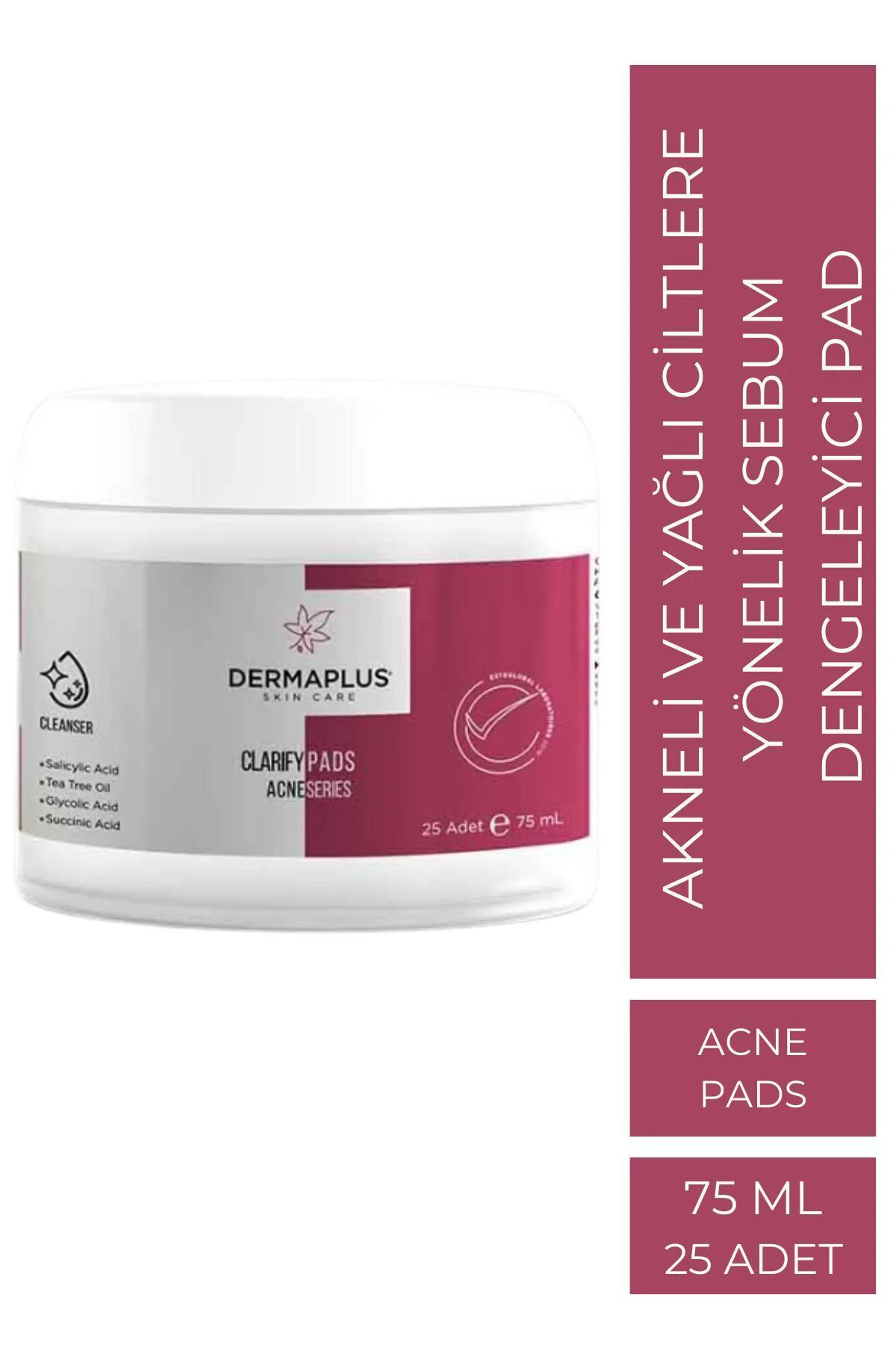 Clarify Pads Akneli Yağlı Ciltler İçin Sebum Dengeleyici Pad 25 Adet - Salisilik Asit & Tea Tree Oil Peeling Pedi Fiyatı, Yorumları ve Özellikleri