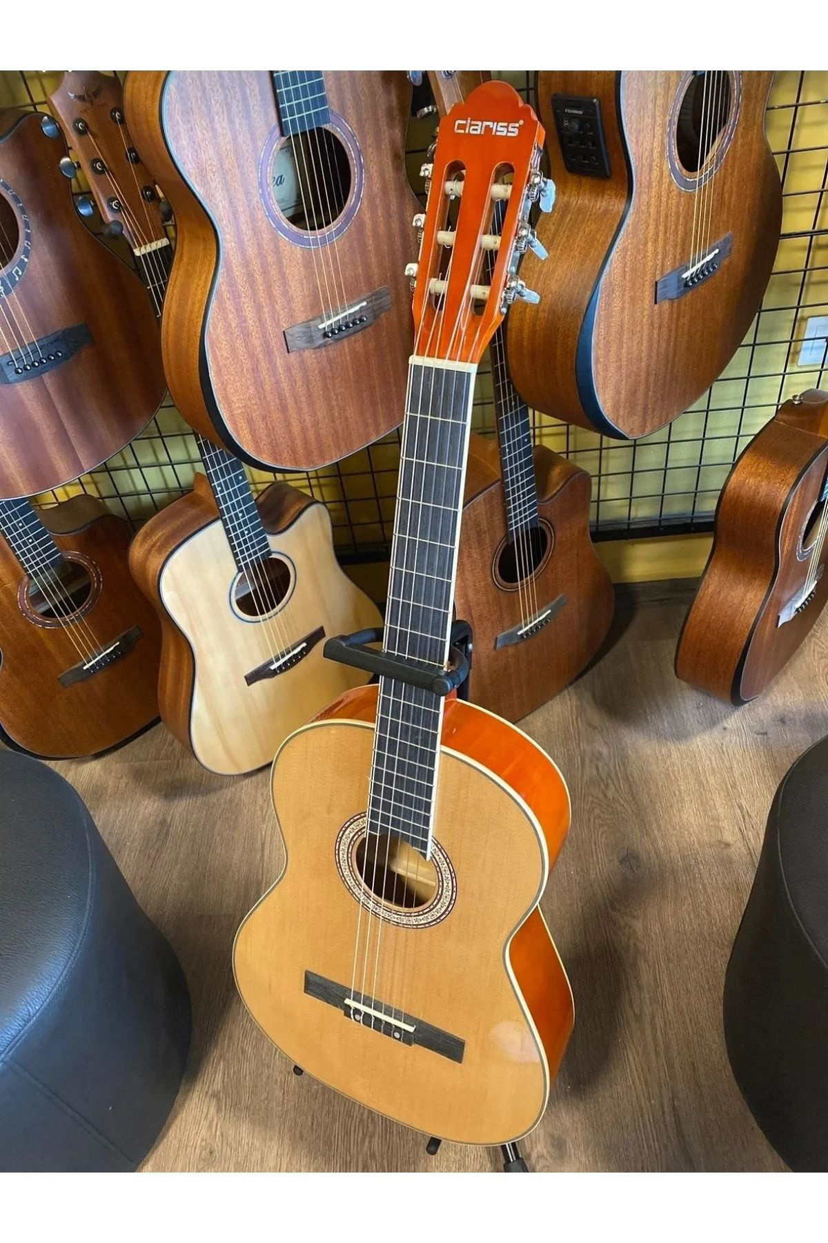 Yaniklar Müzik Clariss Natural Tam Boy 4/4 Klasik Gitar (Kilif Pena Dahil)