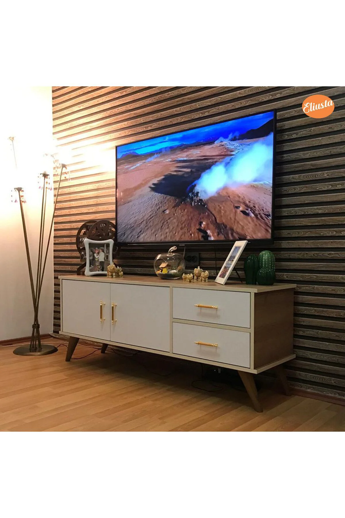 Claros Tv Sehpası Tv Ünitesi 150X40X60 cm Tv Standı