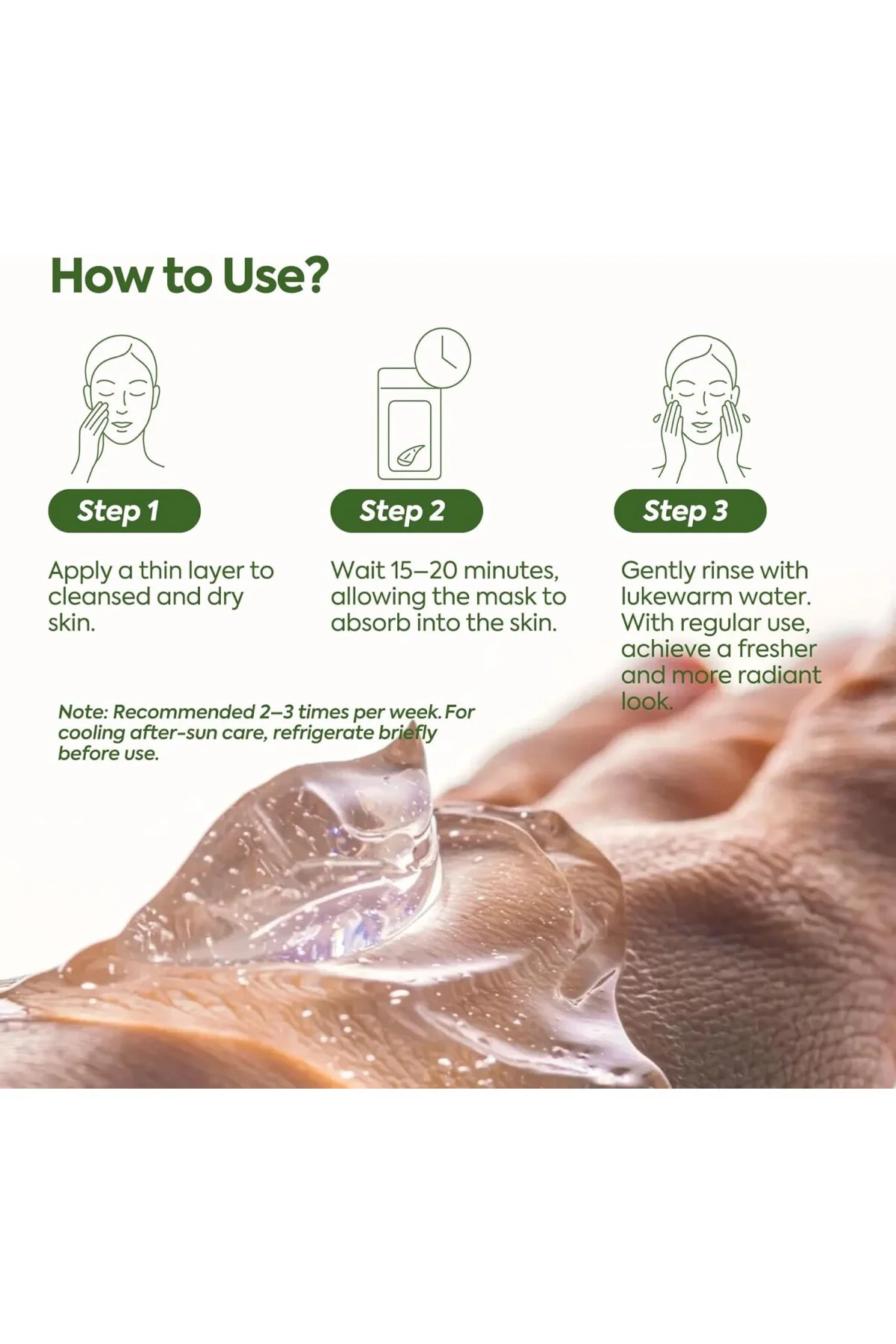 Clasy Care Aloe Vera Jel Maske - Kolajen ve Retinol ile Nemlendir