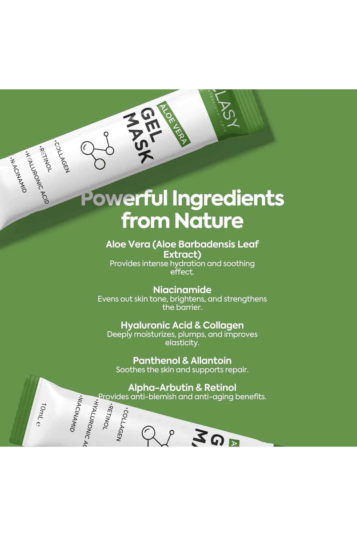 Clasy Care Aloe Vera Jel Maske - Kolajen ve Retinol ile Nemlendir