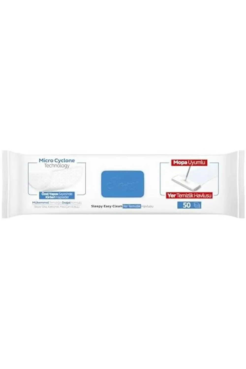 Clean Çamaşır Suyu Katkılı Mopa Uyumlu Yer Temizlik Havlusu&Mendi