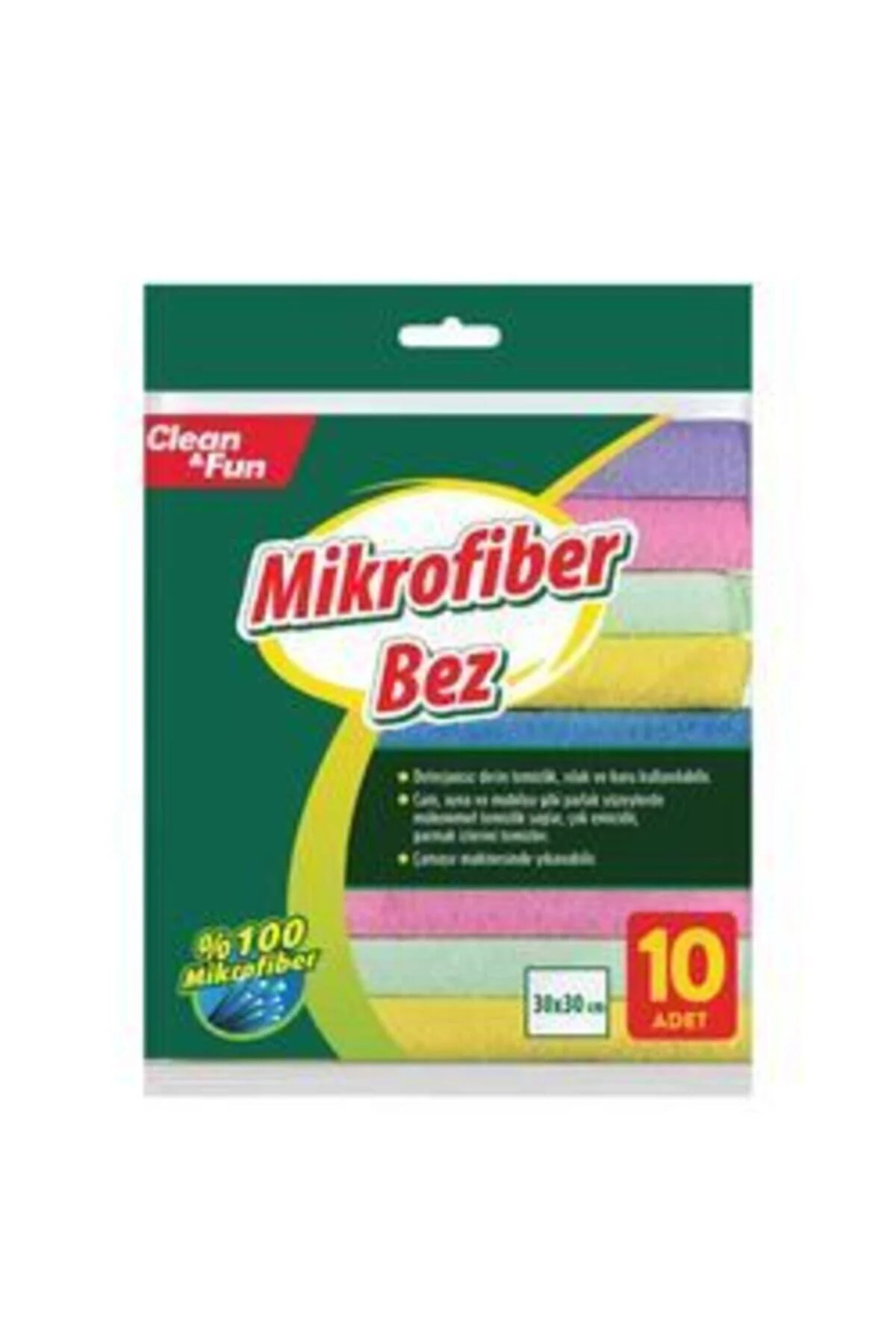 Clean Fun 10 Lu Mikrofiber Bez Iz Bırakmaz