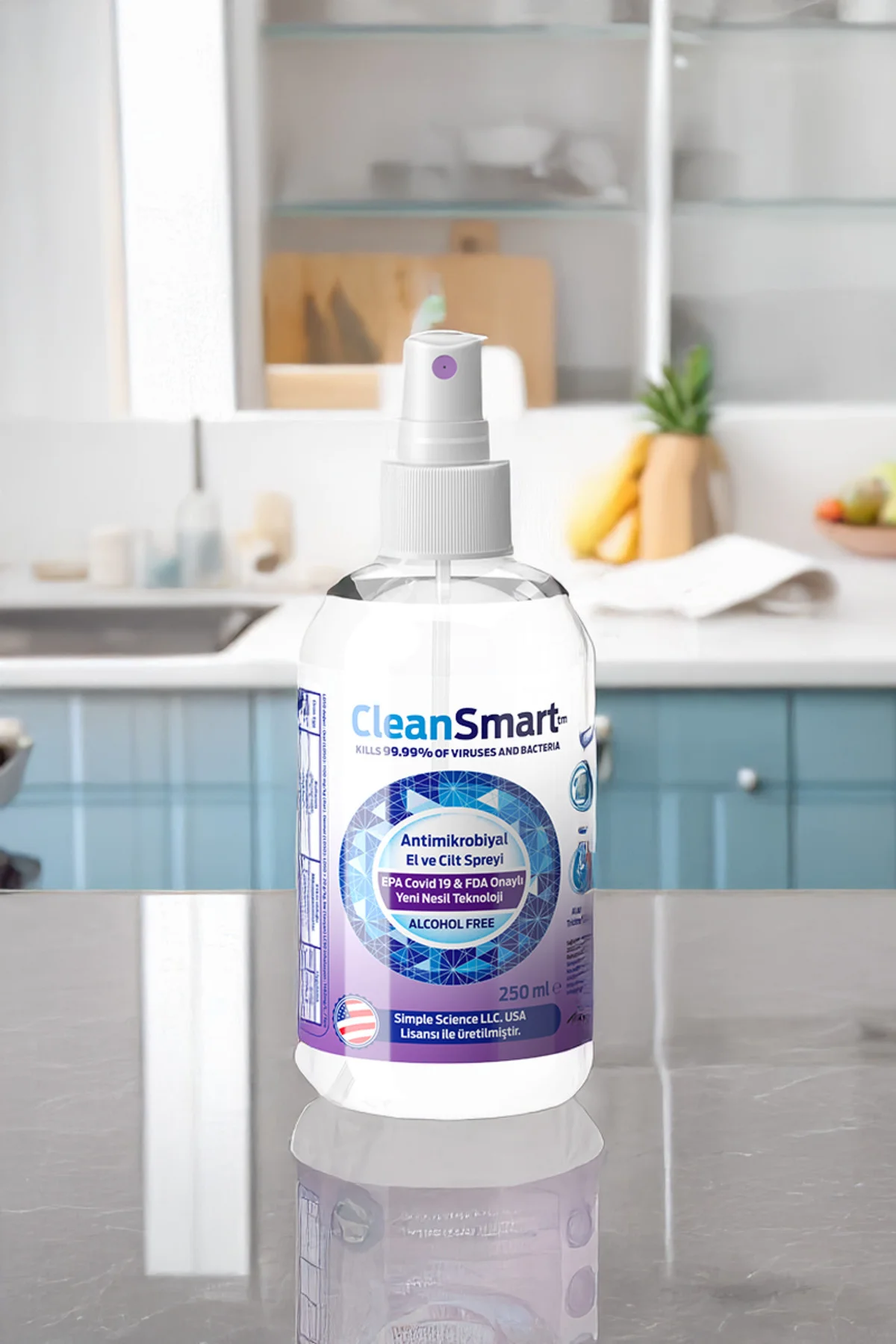 Clean Smart El Ve Cilt Dezenfektan Spreyi 250 ml