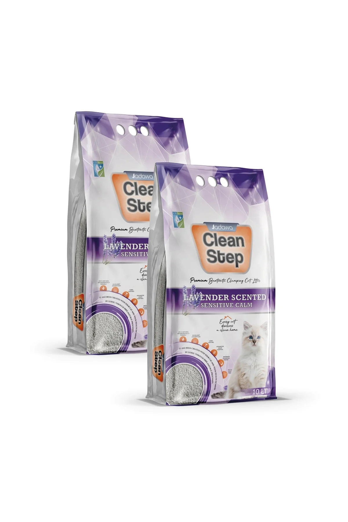 Clean Step Lavanta Kokulu Topaklanan Ince Tane Bentonit Kedi Kumu