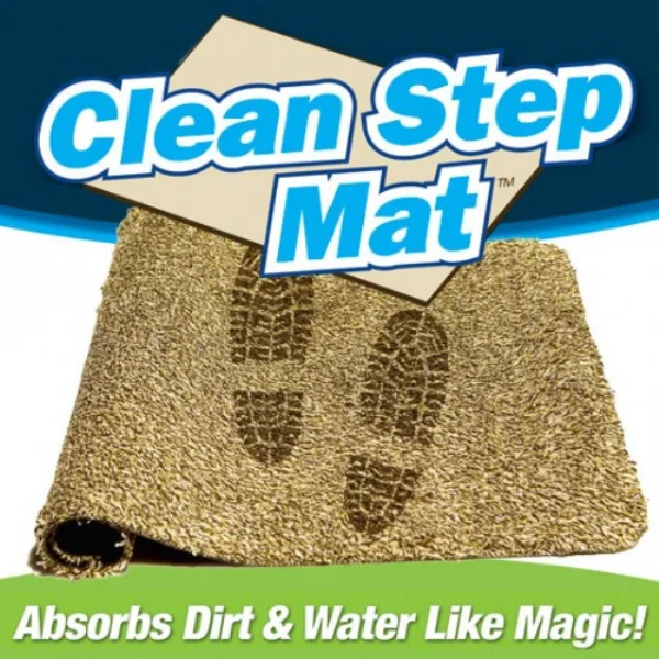 Clean Step Mat Yıkanabilir Mikrofiber Kir Toz Emici Iç-dış Ortam Paspas