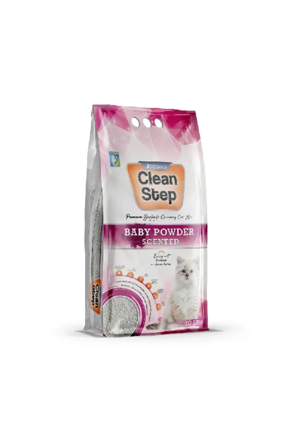 Clean Step Topaklanan Doğal Kedi Kumu TR-1 Adet-İnce Taneli-Topak